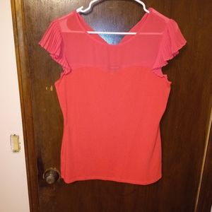 Womens red dress shirt